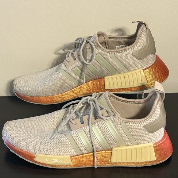 Mens ADIDAS Swift Run RMD R1 Sz 10.5 Orange & Beige Athletic Running Sneakers - Picture 4 of 8